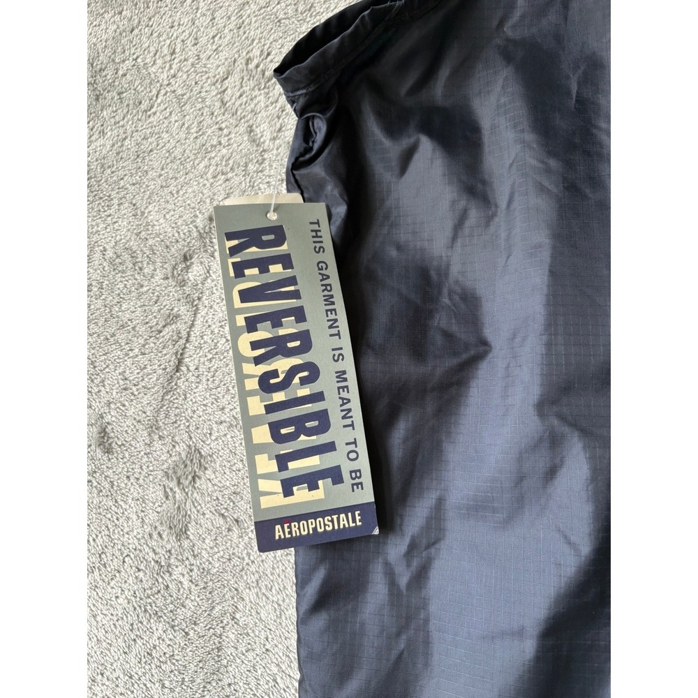 Vintage Y2K Aeropostale Reversible Vest XL Blue Mesh Ripstop Gorpcore NWT NOS - Picture 8 of 10